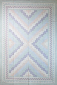Шелковый килим, размер 178x260 см, ручная работа