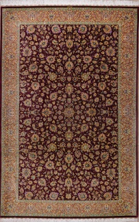 Персидский ковер Кум, размер 200x300 см, ручная работа