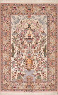 Ковер Исфахан, размер 108x167 см, ручная работа