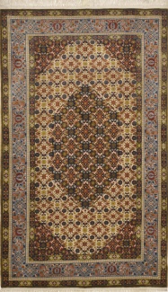 Персидский ковер Кум, размер 92x156 см, ручная работа