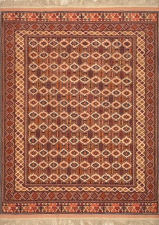 Афганский шелк, размер 200x275 см, ручная работа