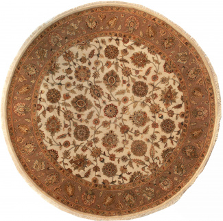 Круглый ковер Авшан, размер 187x187 см, ручная работа
