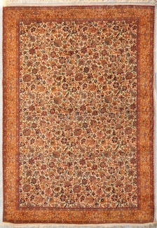 Кашмирский шелковый ковер, размер 127x187 см, ручная работа