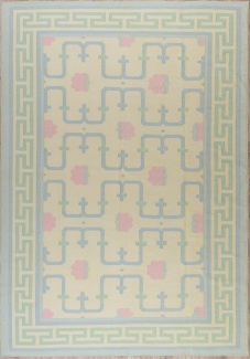 Шелковый килим, размер 186x267 см, ручная работа