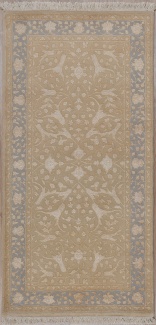 Индийский ковер, размер 67x139 см, ручная работа