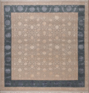 Индийский ковер, размер 248x256 см, ручная работа