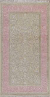 Индийский ковер, размер 77x142 см, ручная работа
