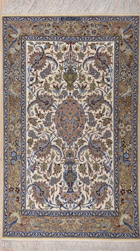 Ковер Исфахан, размер 113x182 см, ручная работа