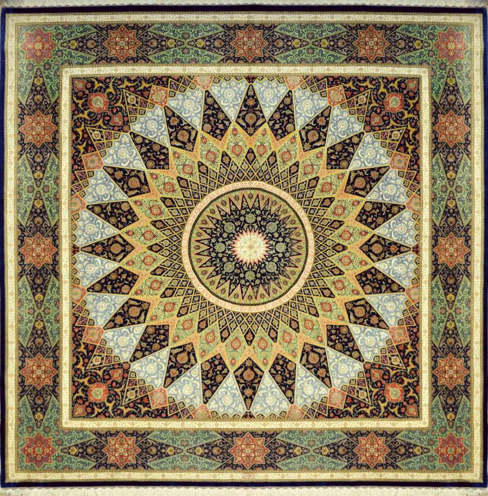 Ковер Кум, размер 292x292 см, 