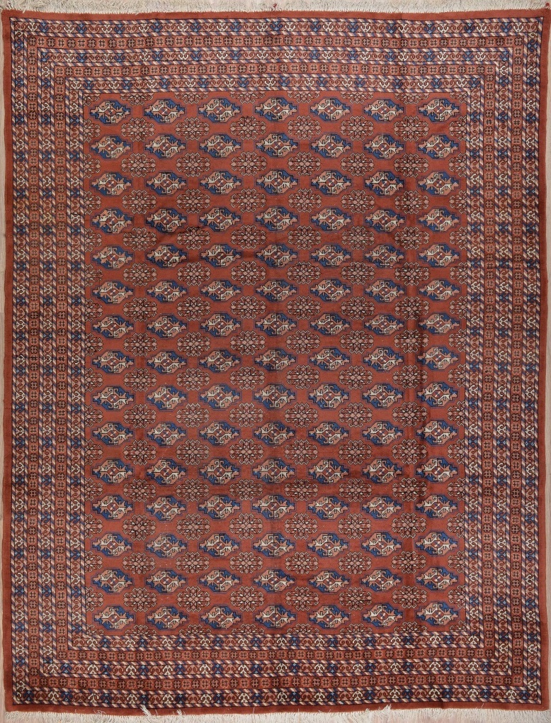 Туркменский ковер, размер 250x316 см, ручная работа