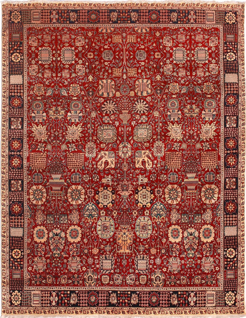 Индийский ковер Агра, размер 270x360 см, ручная работа