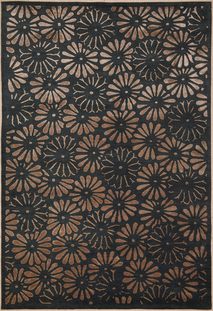 Ковер Ромашки (Finezza), размер 170x240 см, ручная работа