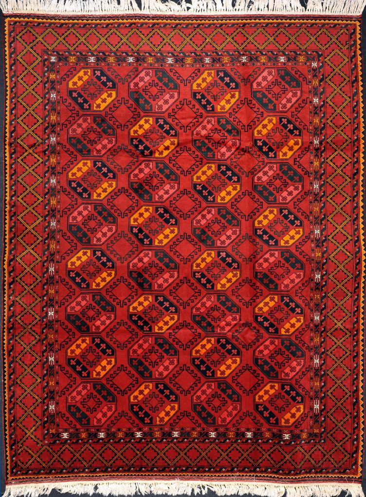 Антикварный ковер Эрсари , размер 255x345 см, ручная работа