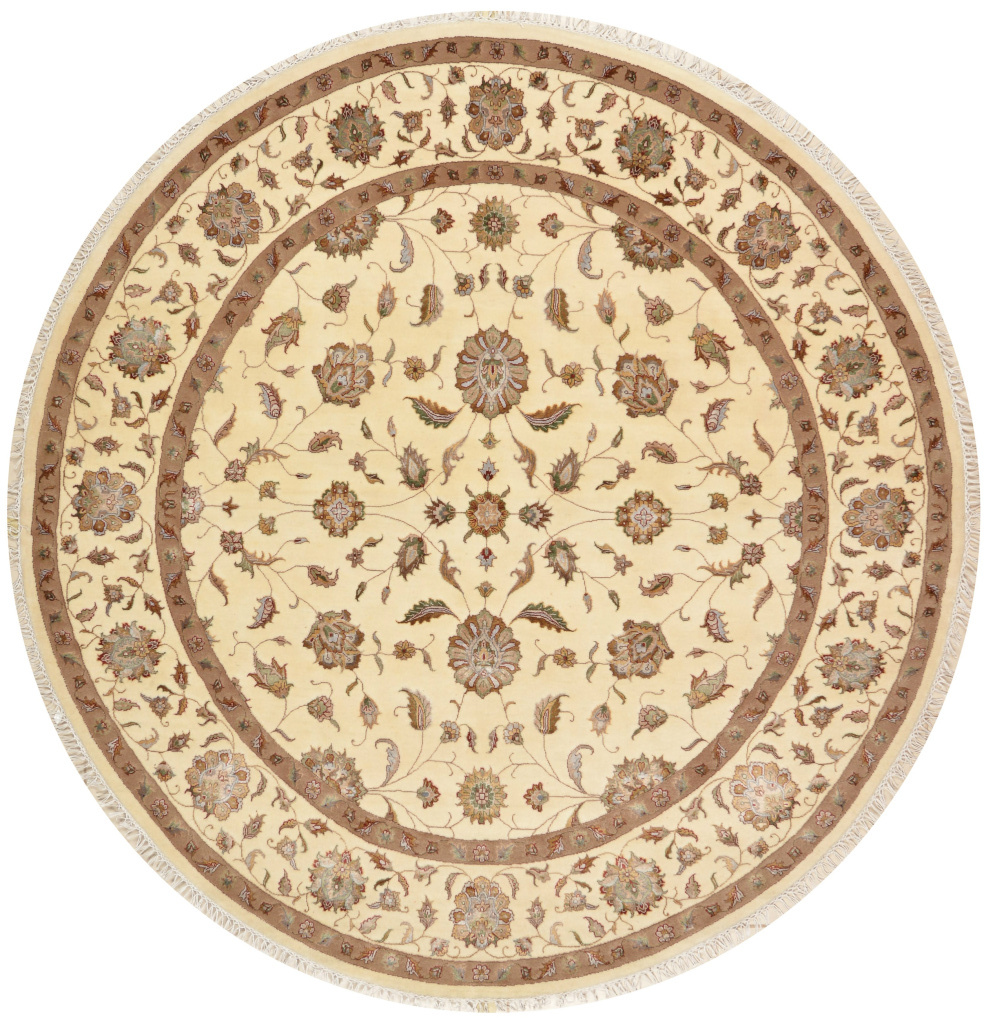 Круглый ковер Авшан, размер 208x208 см, ручная работа