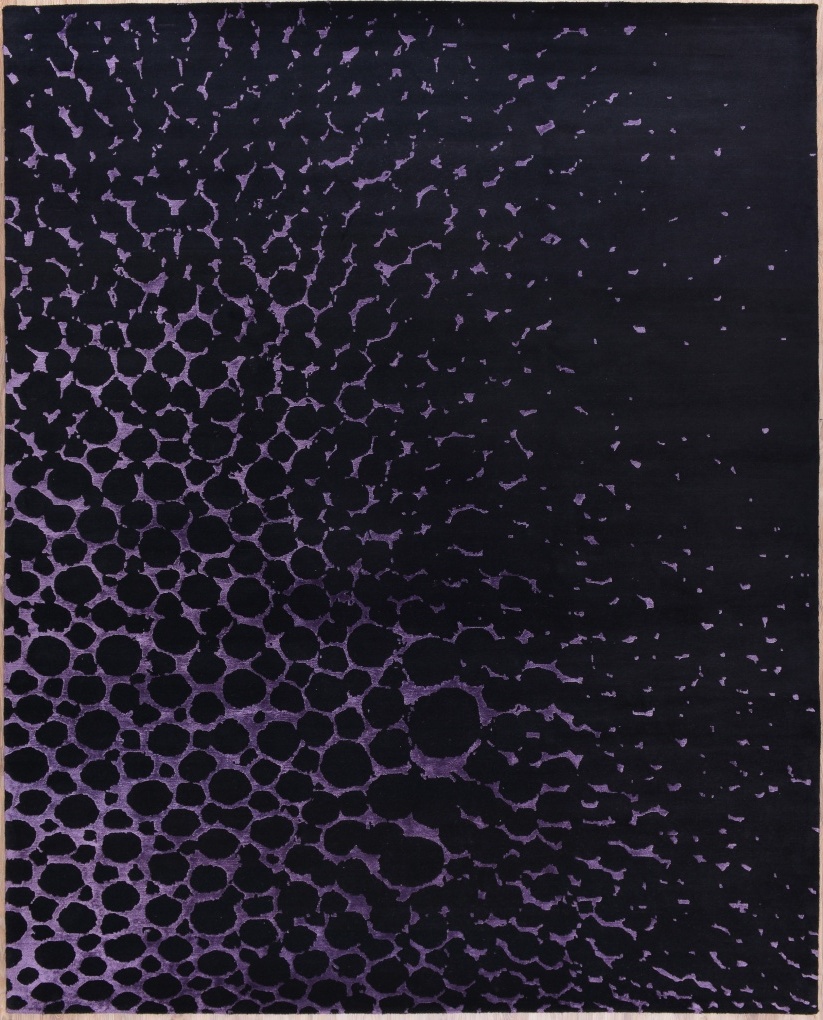 Ковер "Purple Bubbles", размер 244x305 см, ручная работа