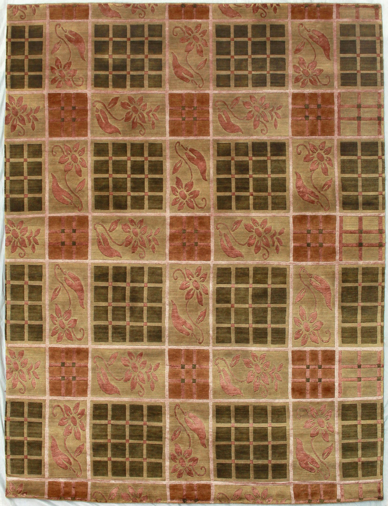 Индийский ковер, размер 243x316 см, ручная работа