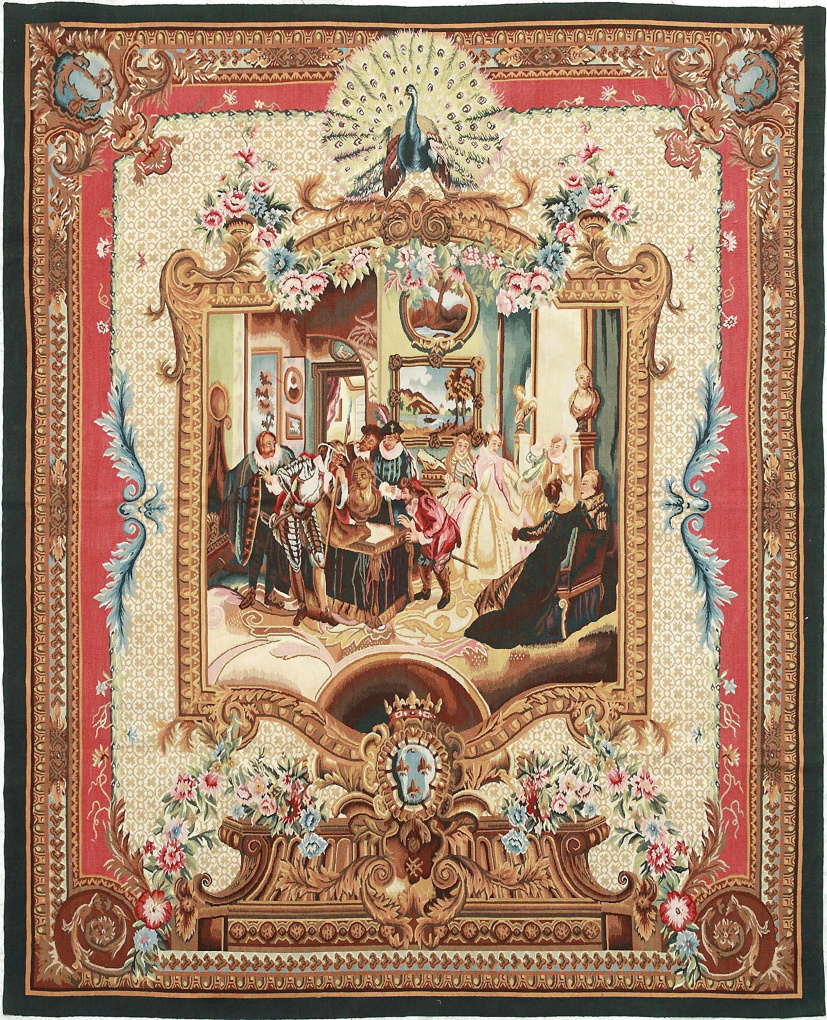 Гобелен ручной работы, размер 193x240 см, ручная работа