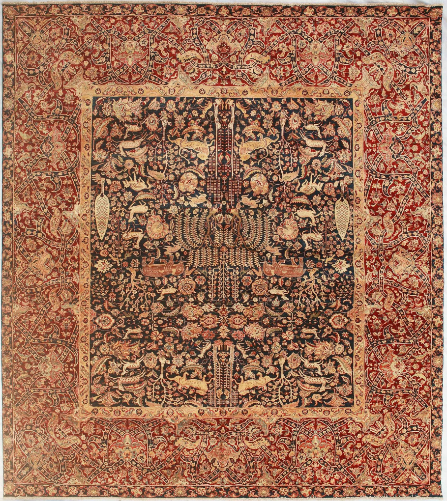 Сюжетный ковер (Museum Collection), размер 369x409 см, ручная работа