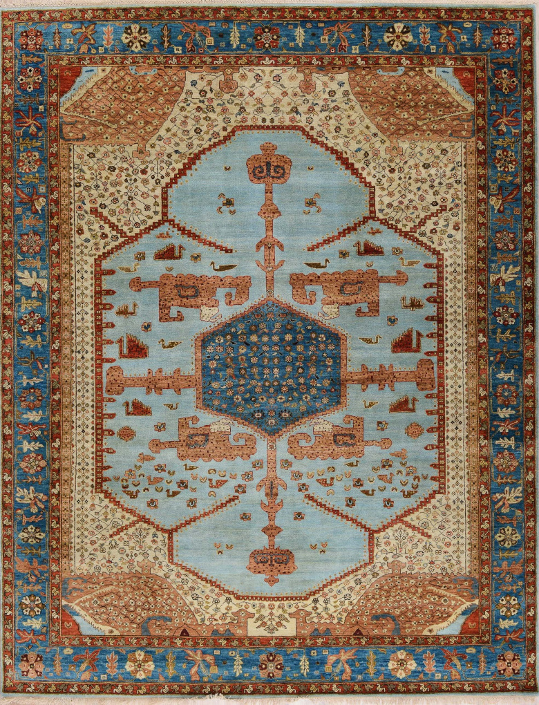 Ковер Биджар, размер 243x310 см, 