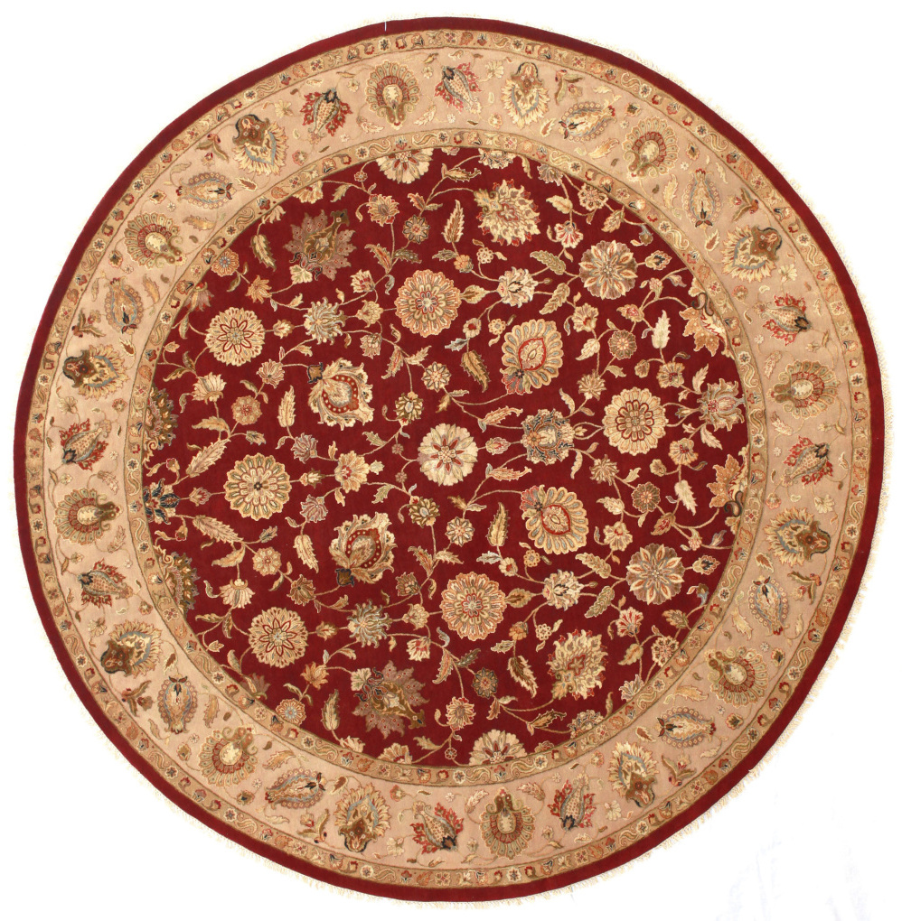 Круглый ковер Авшан, размер 310x310 см, ручная работа