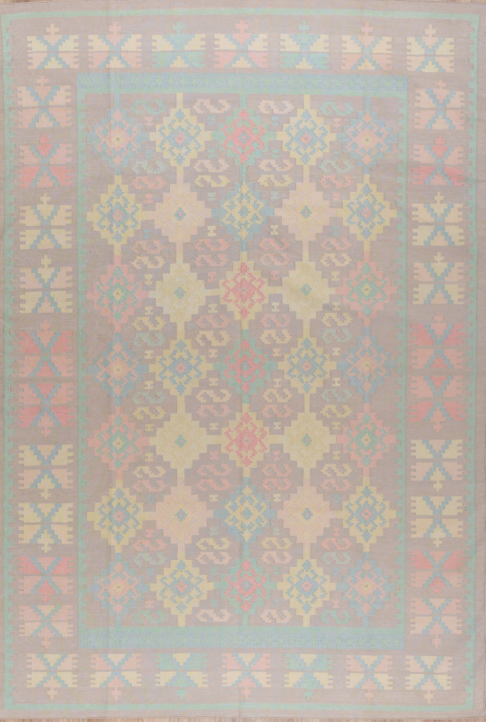 Шелковый килим, размер 181x265 см, ручная работа