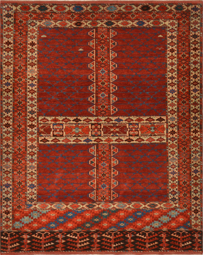 Туркменский Энси, размер 135x163 см, ручная работа