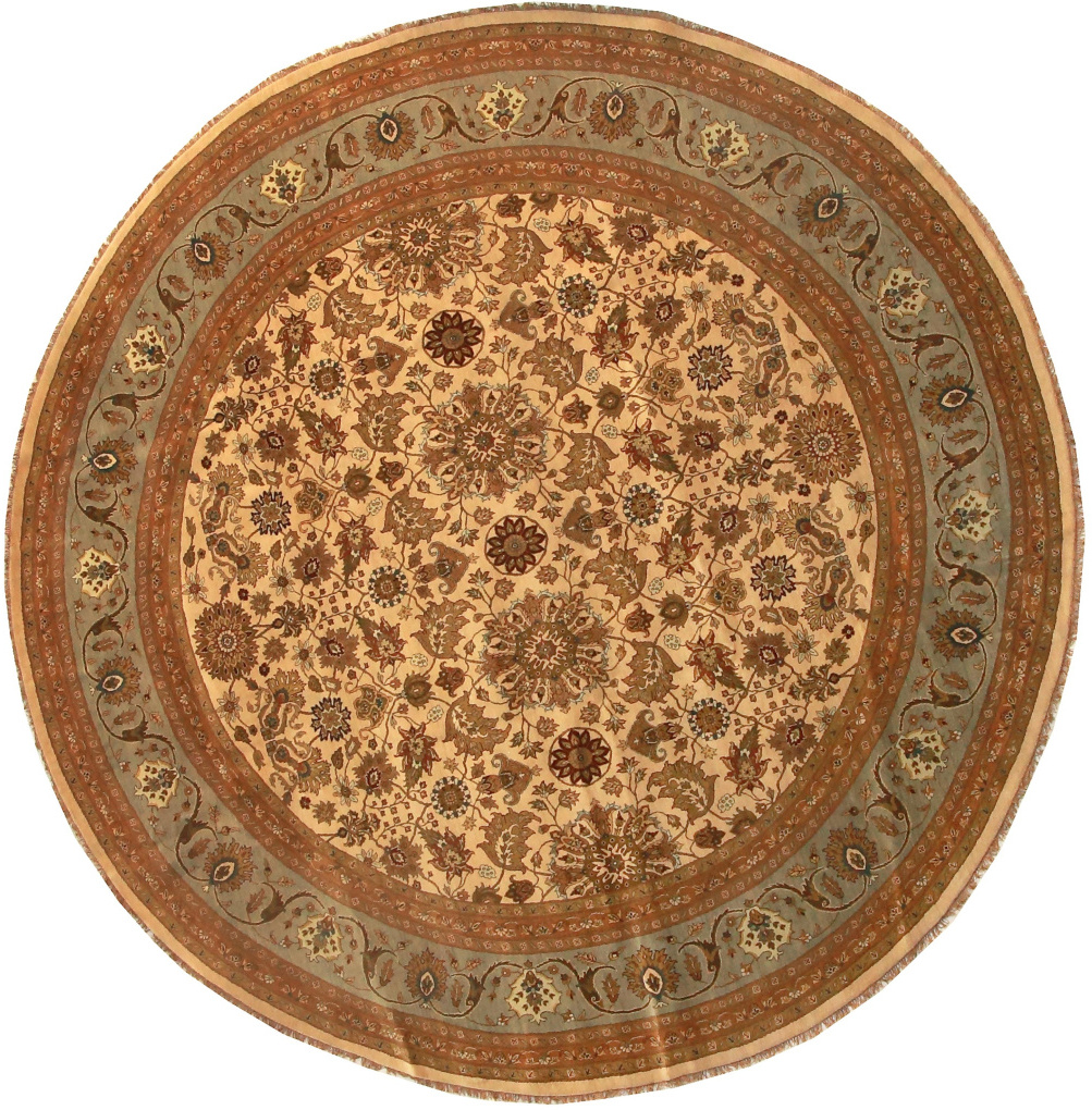 Круглый ковер Агра, размер 434x434 см, ручная работа
