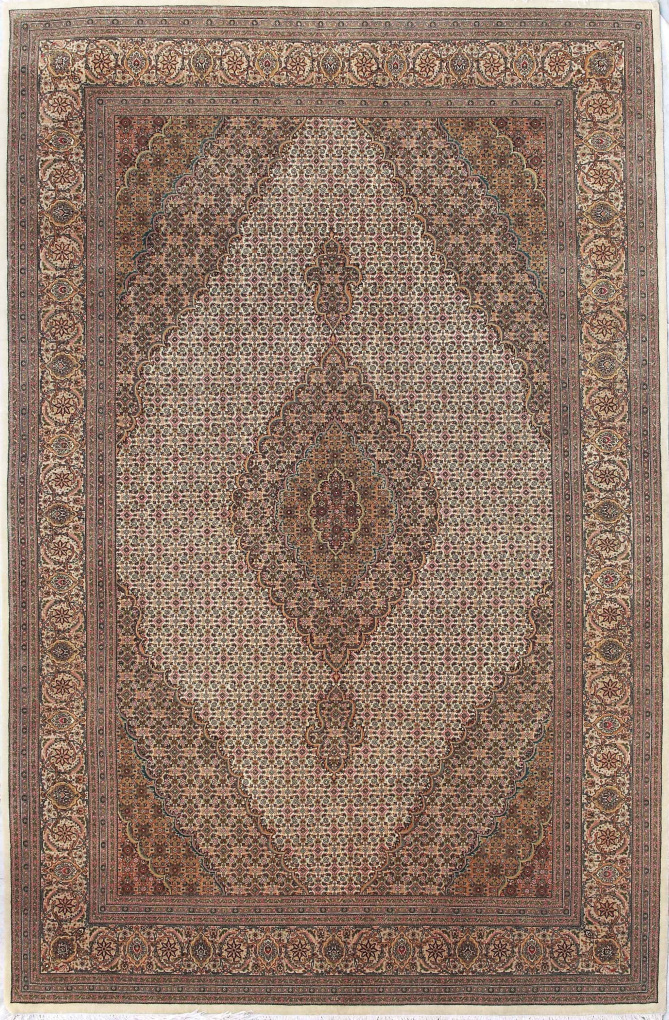 Ковер Табриз Махи, размер 202x302 см, ручная работа