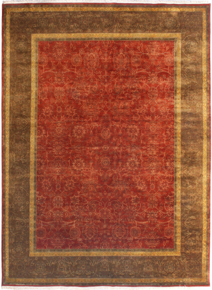 Индийский ковер, размер 244x353 см, ручная работа