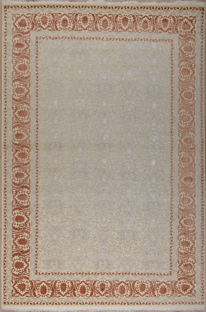 Индийский ковер, размер 206x306 см, ручная работа