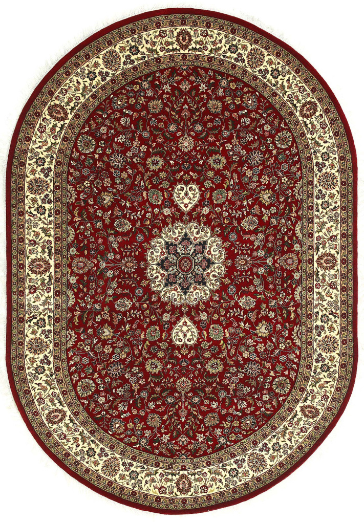 Овальный ковер Агра, размер 196x284 см, ручная работа