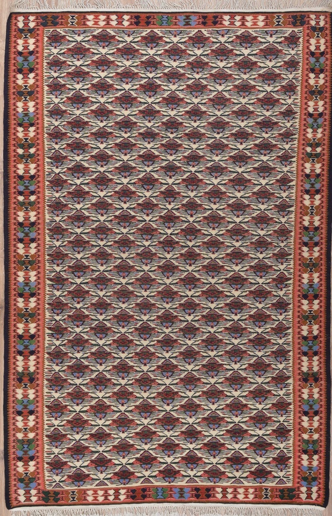 Персидский килим, размер 129x197 см, ручная работа