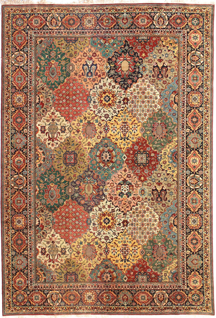 Антикварный Турецкий ковер, размер 231x342 см, ручная работа