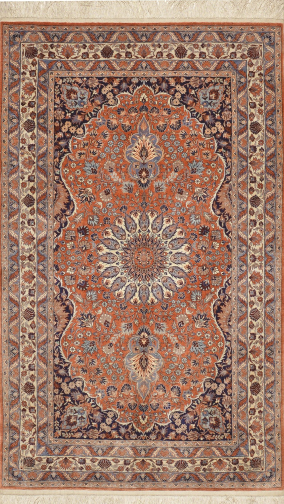 Персидский ковер Зенджан, размер 92x156 см, ручная работа
