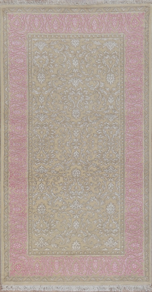 Индийский ковер, размер 77x142 см, ручная работа
