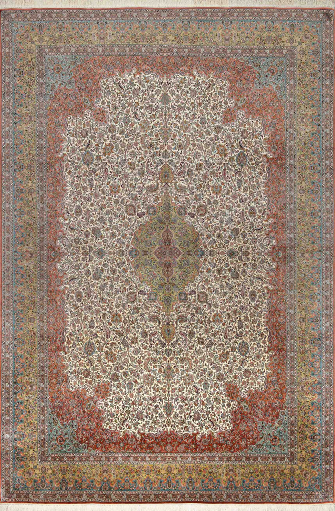 Кашмирский ковер, размер 239x352 см, ручная работа