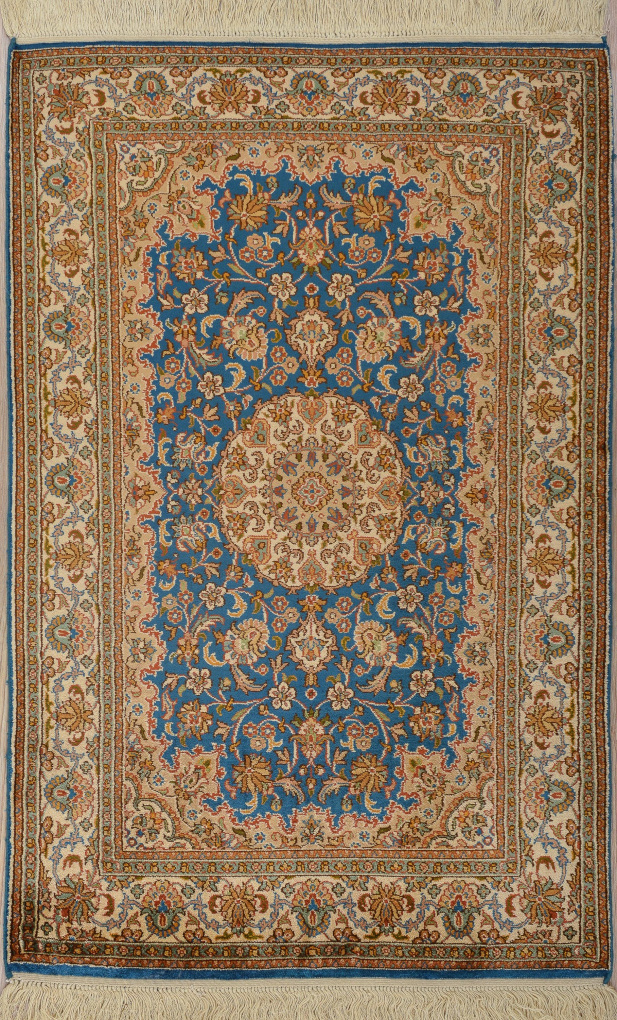 Кашмирский ковер, размер 62x96 см, ручная работа