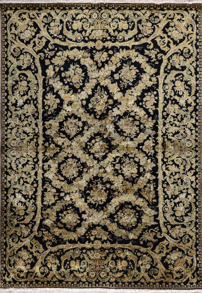 Ковер с дизайном Савонери, размер 214x306 см, 