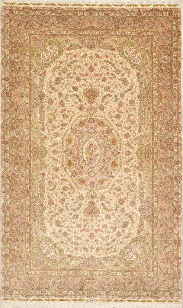 Шелковый ковер Хереке, размер 94x155 см, ручная работа