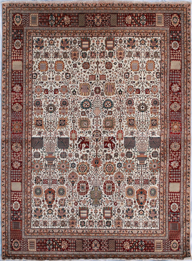 Индийский ковер Агра, размер 272x365 см, ручная работа