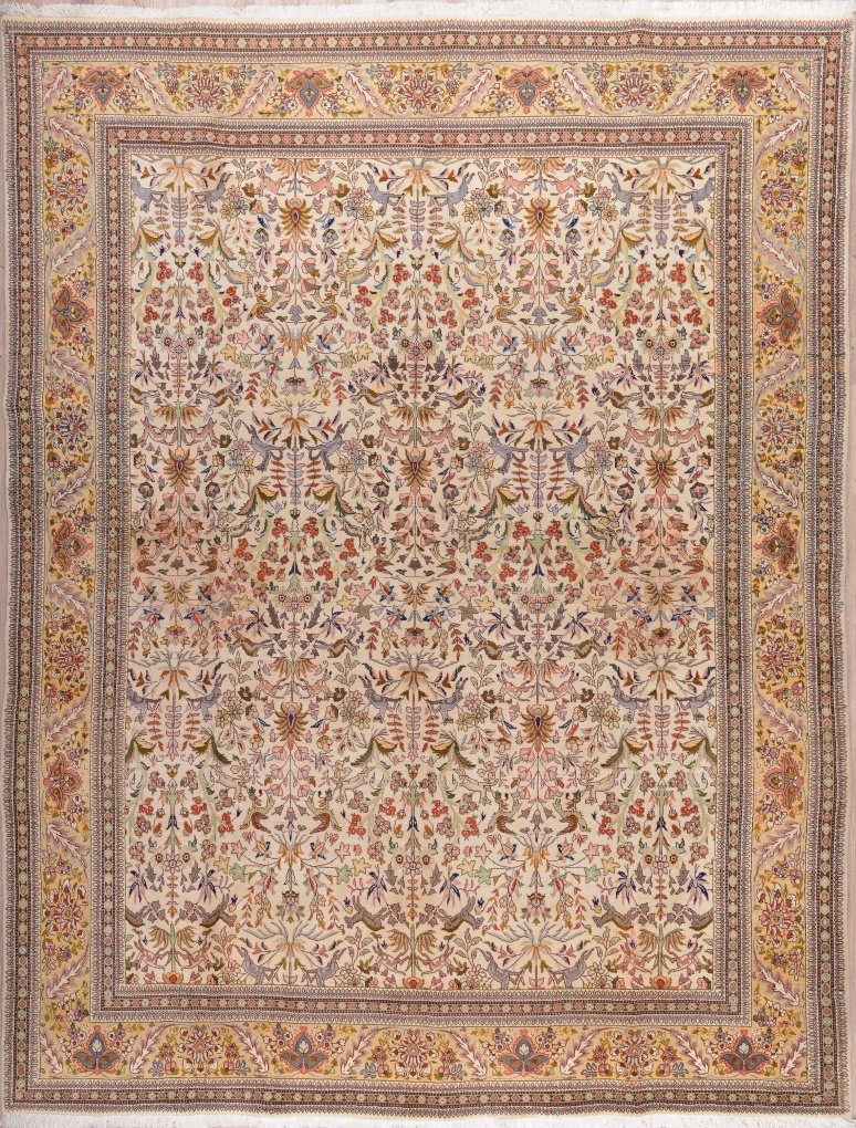 Персидский ковер, размер 302x392 см, ручная работа