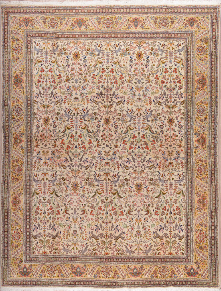 Персидский ковер, размер 302x392 см, ручная работа
