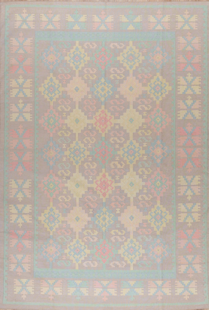 Шелковый килим, размер 181x265 см, ручная работа