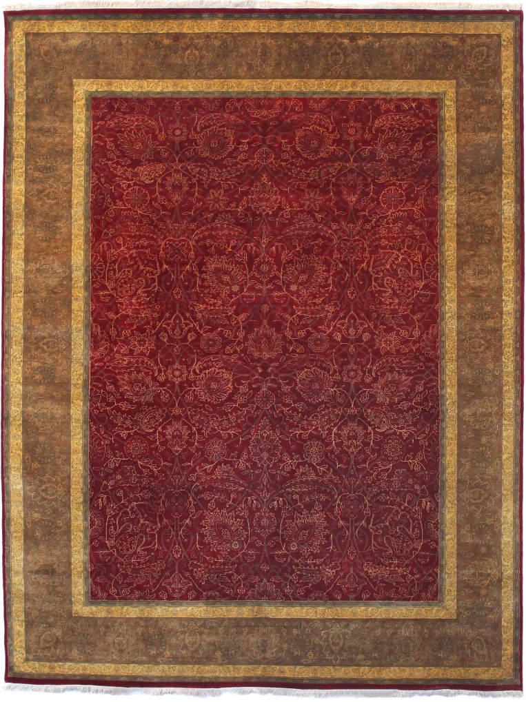 Индийский ковер, размер 279x363 см, ручная работа