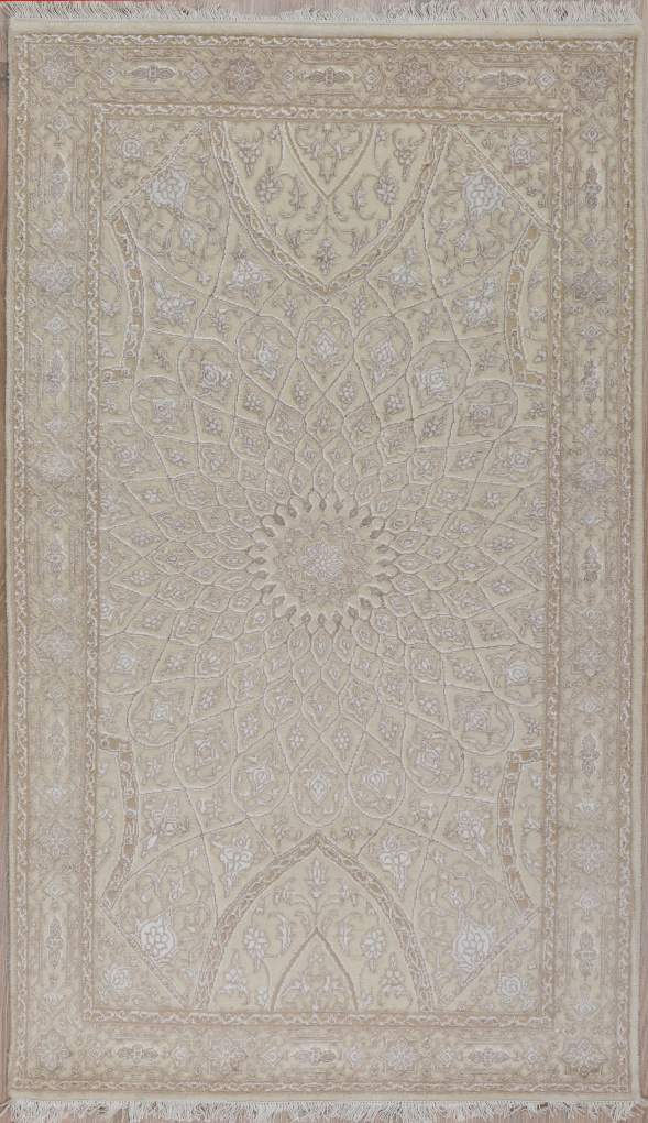 Индийский ковер, размер 90x158 см, ручная работа