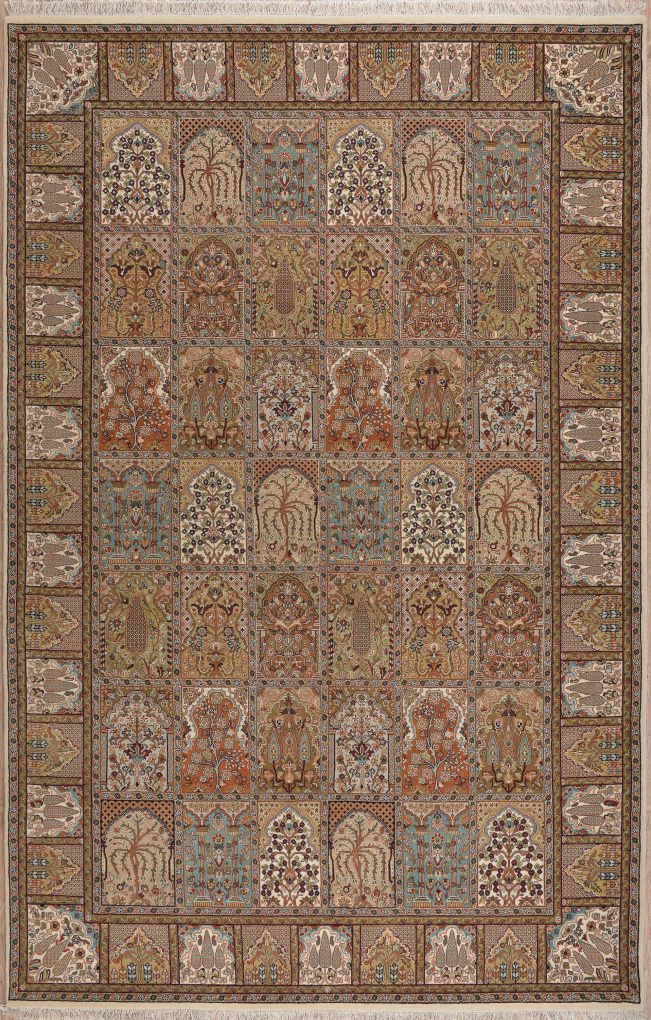 Ковер Райский сад, размер 195x300 см, ручная работа